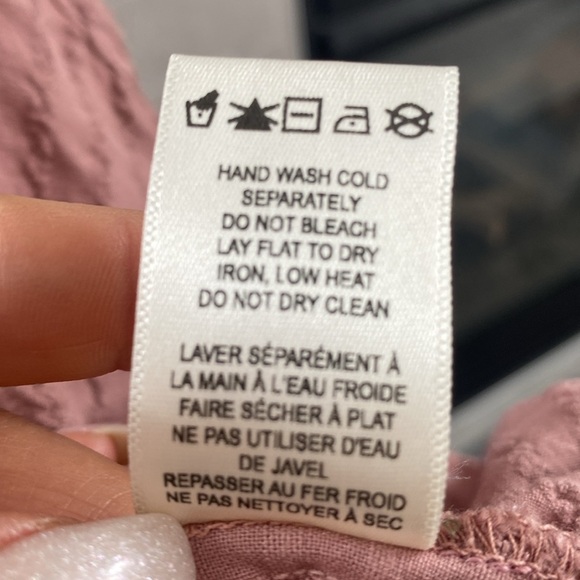 Anthropologie Saturday Sunday | Women's Dusty Rose  Pink Textured sleeveless Top - Picture 5 of 6